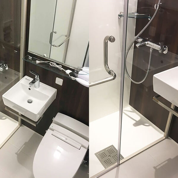 【オリジナル（規格サイズ）】ホテルタイプ３点式シャワーユニット