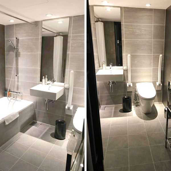 【ホテルタイプ】フリーユニットバス2123・施工事例・ハンディキャップらしくないハンディキャップルーム